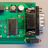 Click to view large image of Top of the assembled PCB