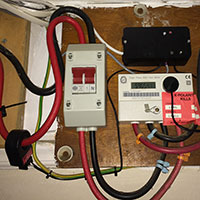 Photo of Installed above the electric meter