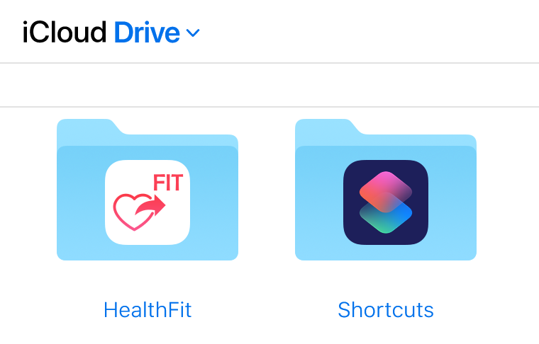 iCloud drive folders