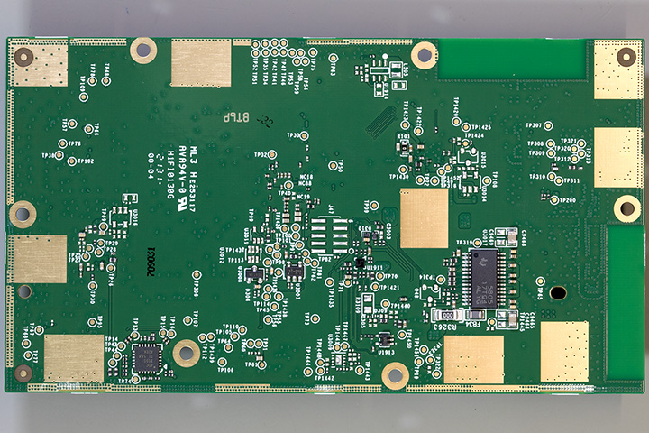Underside of the main PCB