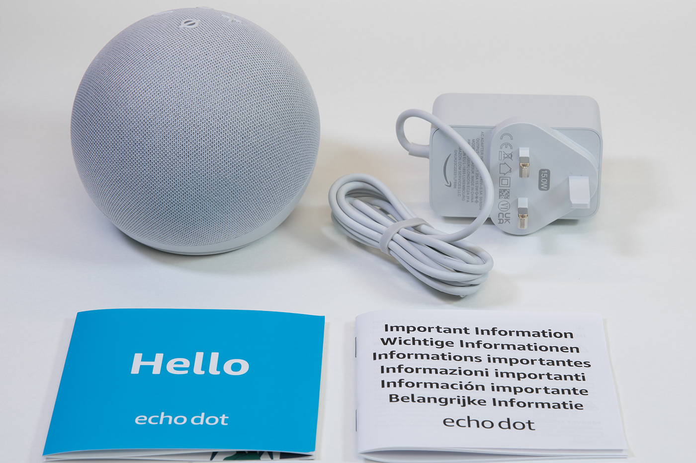  Echo Dot (2nd generation) Smart Speaker with Alexa-White NO CABLES