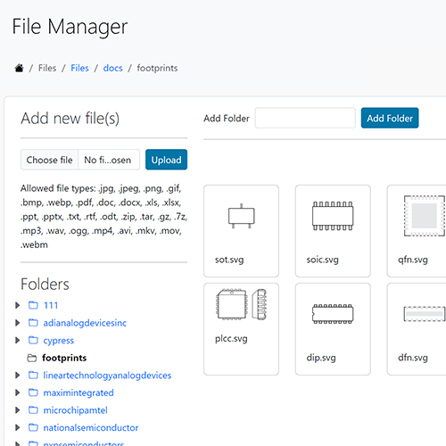 File Manager Screen