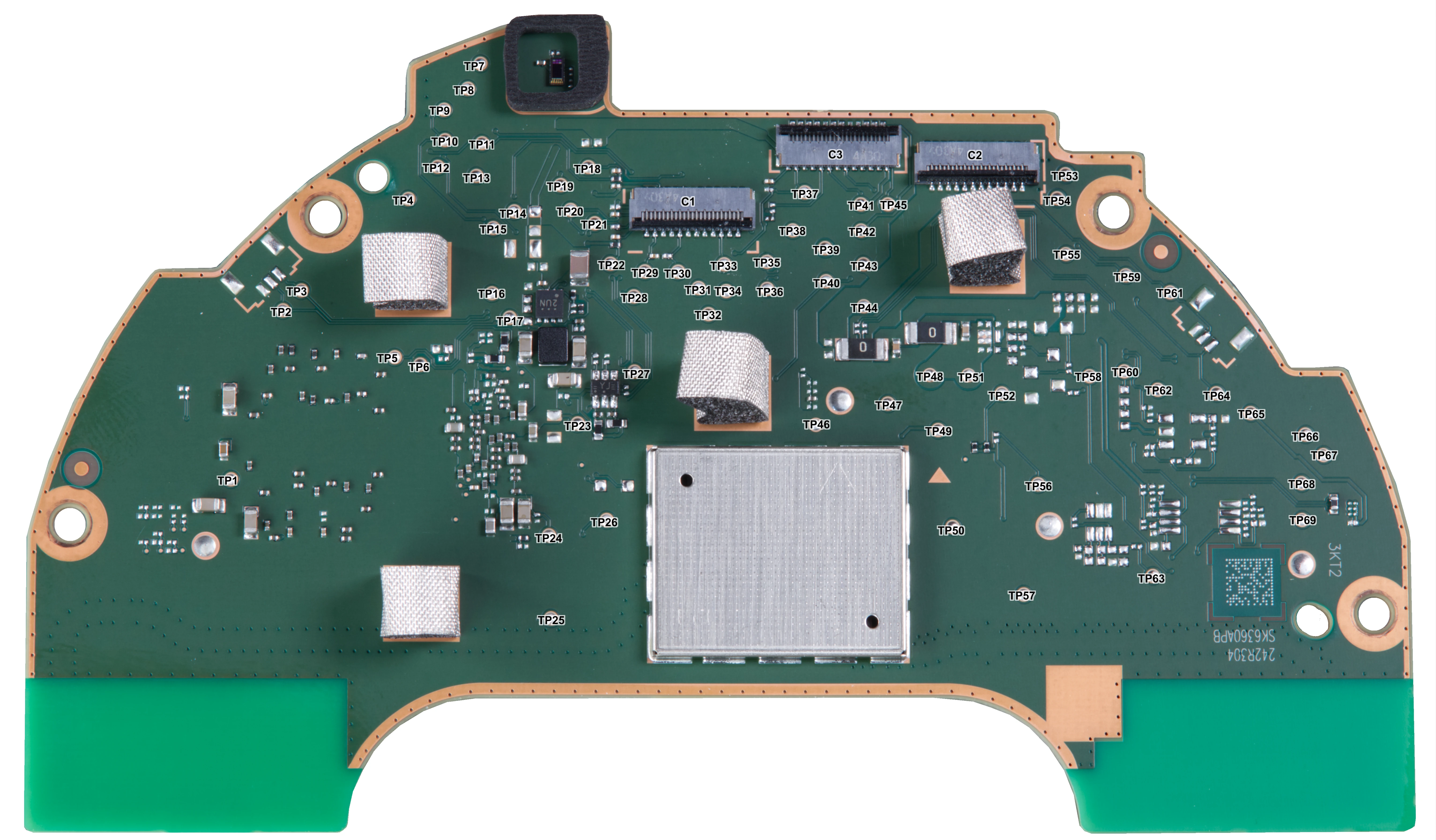 Main PCB test points