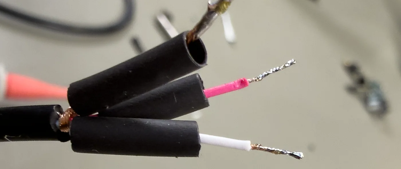 Heat shrink on wires