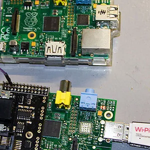 Raspberry Pi model A vs Model B Photo