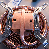 Click to view large image of CPU Heatsink base