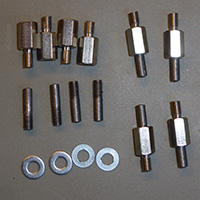 Click to view large image of PCB caddy pins and spacers